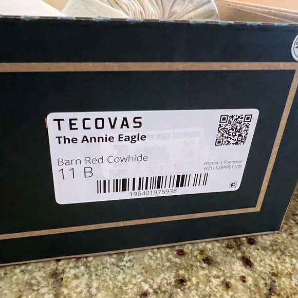 Tecovas | The Annie Eagle 🦅 🇺🇸 Barn Red Cowhide | Genuine Ostrich | 11B - Picture 3 of 17
